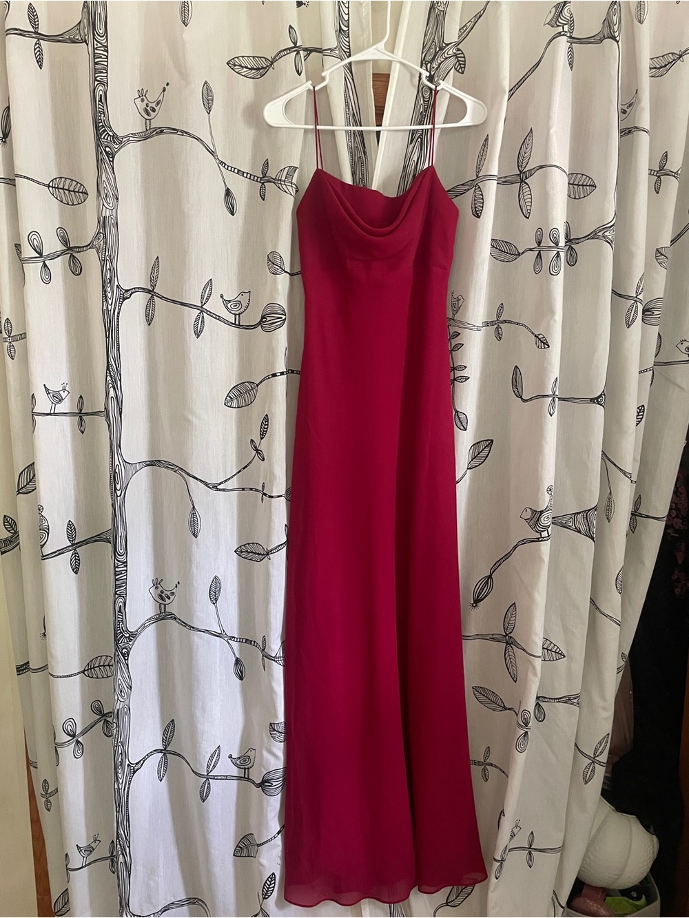 Michaelangelo Red Spaghetti-Strap Maxi Dress